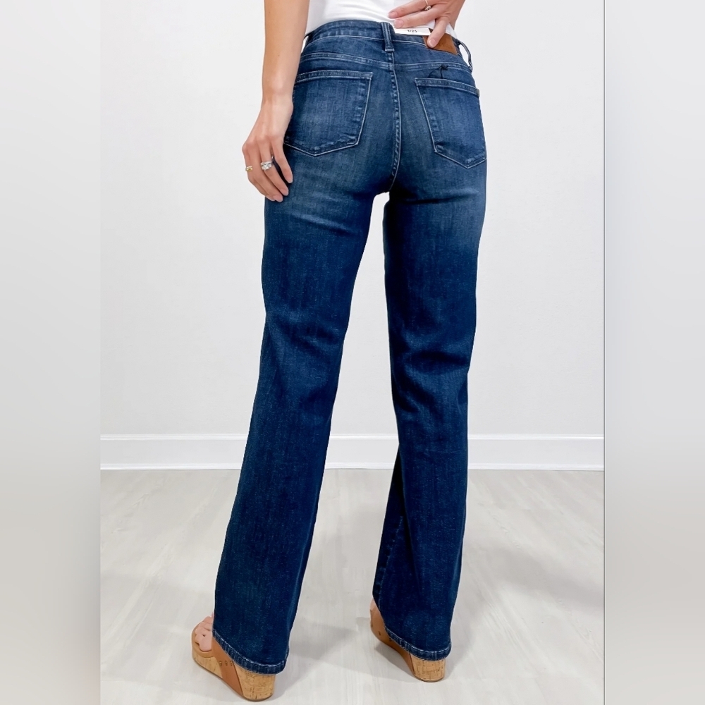 Judy Blue MR Tummy Control Classic Dark Wash Straight Fit Jeans Various NEW - Picture 13 of 16